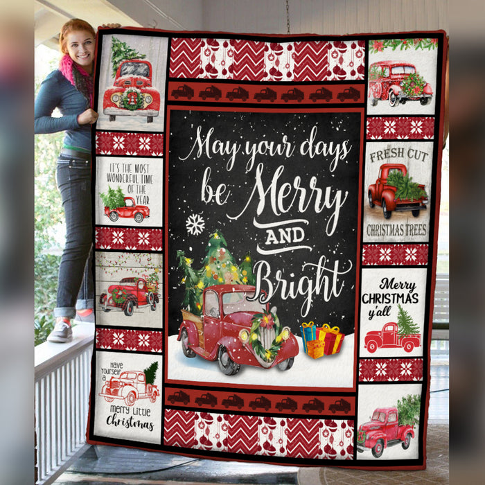 Red Truck Christmas Blanket AU1601 90O34 1