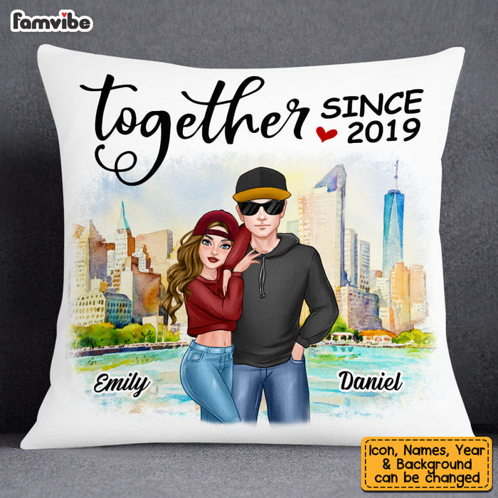 Personalized Couple Together Since Pillow DB173 30O53 1