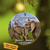 Personalized Home Is Elephant Couple  Ornament SB171 73O34 1