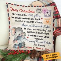 Personalized Elephant Letter To Grandma  Pillow SB292 65O58 thumb 1