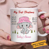 Personalized Elephant Baby First Christmas Mug OB71 26O58 1
