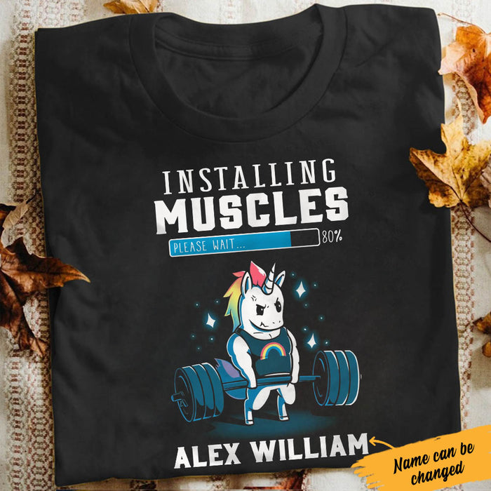 Personalized Gym Unicorn T Shirt JL12 95O60 1