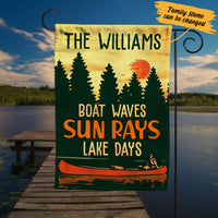 Personalized Lake Garden Flag JN295 85O34 thumb 1