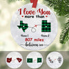 Personalized Long Distance  Ornament OB125 85O58 1