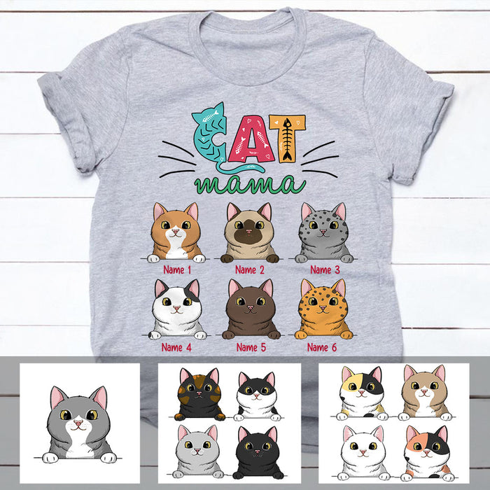 Personalized Cat Mama T Shirt FB191 67O60 1
