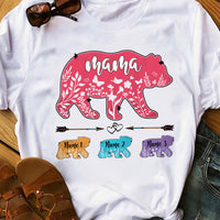 Personalized Bear Mom Grandma T Shirt MR102 65O36 thumb 1