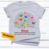 Personalized Spanish Mamá Abuela Tree Mom Grandma T Shirt AP154 65O36 thumb 1