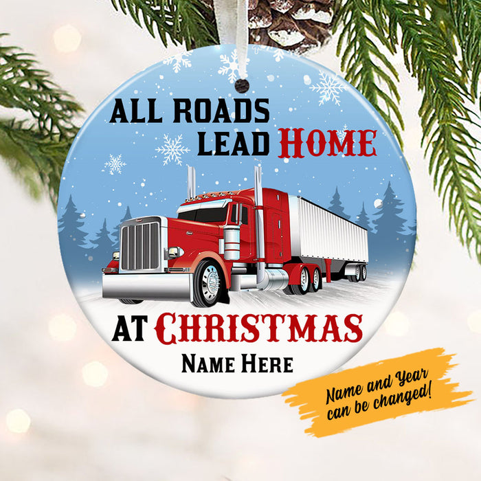 Personalized Trucker Ornaments