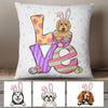 Personalized Dog Mom Easter Love Pillow FB262 67O60 (Insert Included) 1