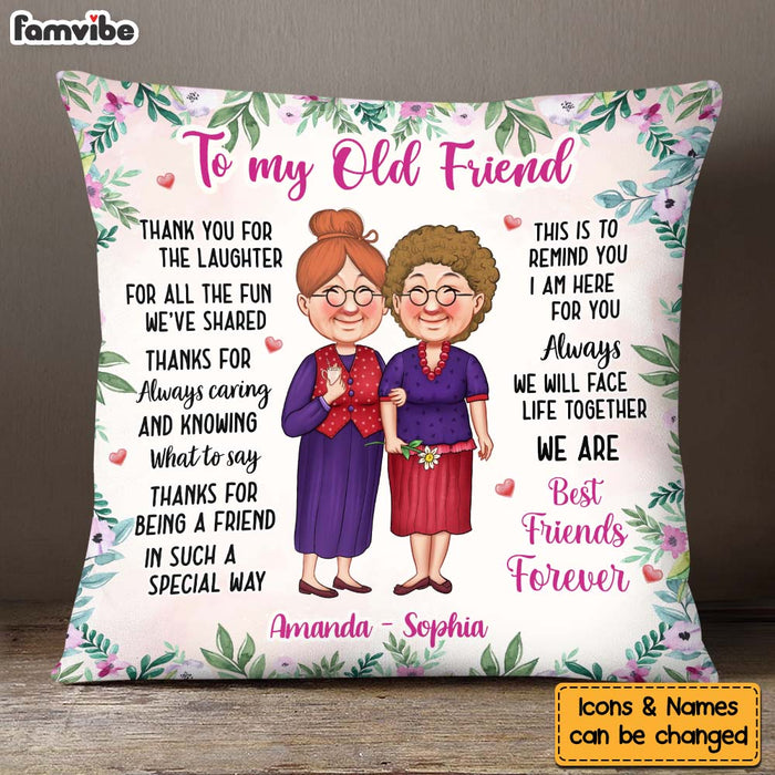 Personalized Gift To My Old Friends Pillow 30492 1