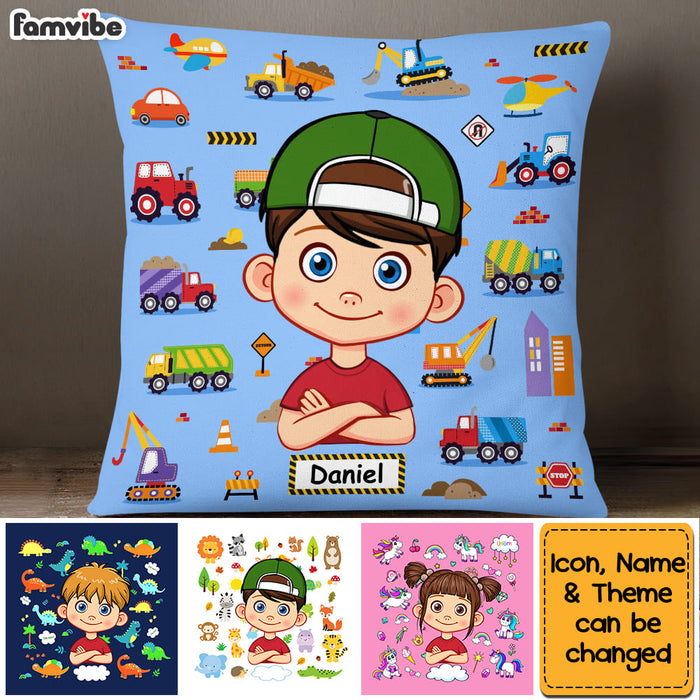 Personalized Gift For Grandson Granddaughter Background Custom Pillow 30485 1