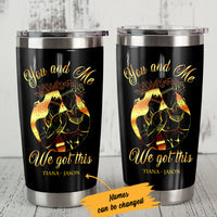 Personalized BWA Couple You And Me Got This Steel Tumbler AG103 30O65 thumb 1