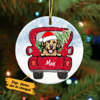 Personalized Golden Retriever Dog Christmas Ornament SB301 81O34 thumb 1