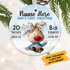 Personalized Baby First Christmas Deer Ornament NB24 85O58 1