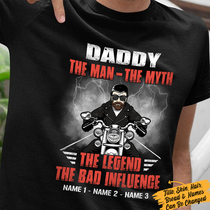 Personalized Cool DirtBike Dad Grandpa T Shirt MR241 65O36 1