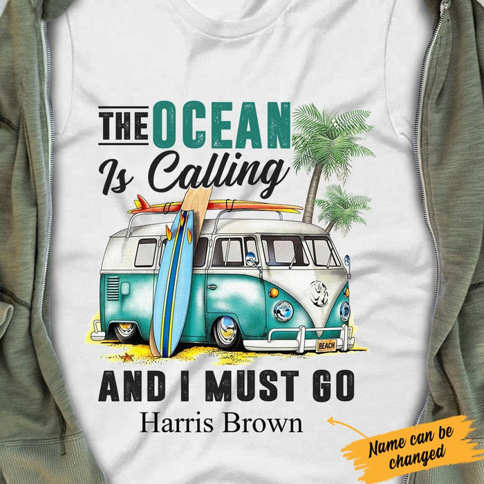 Personalized Surfing White T Shirt JN131 65O34 1