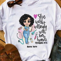 Personalized Nurse T Shirt JN307 30O36 thumb 1