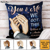 Personalized Couples Anniversary, Loving Gift Hand In Hand Pillow 30788 1