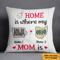 Personalized Home Is Long Distance  Pillow SB2443 30O47 (Insert Included) thumb 1