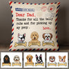 Personalized Dog Dad Pillow  JR115 87O47 (Insert Included) 1