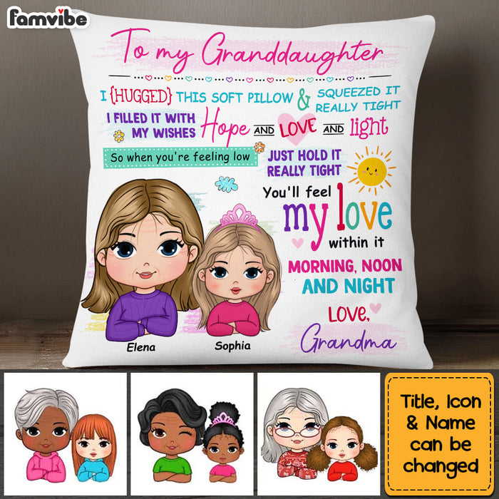 Personalized Gift For Granddaughter Hug This Pillow 32252 1