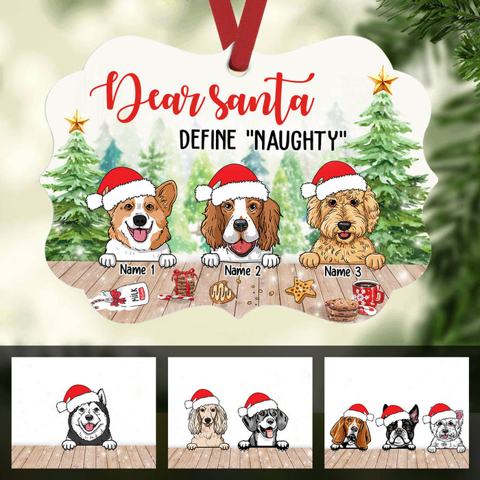 Personalized Dear Santa Dog Christmas Benelux Ornament NB183 67O60 1