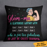 Personalized Grandma Fabulous Glamma  Pillow NB201 95O36 (Insert Included) thumb 1