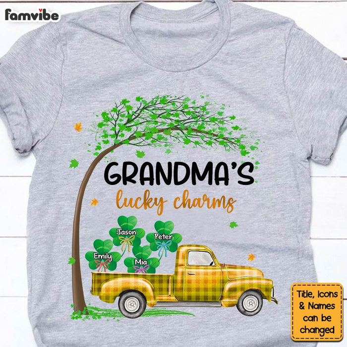 Personalized Gift For Grandma St. Patrick's Day Lucky Charms Shirt - Hoodie - Sweatshirt 31763 1