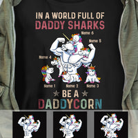 Personalized Dad Grandpa Unicorn T Shirt MY191 95O34 thumb 1