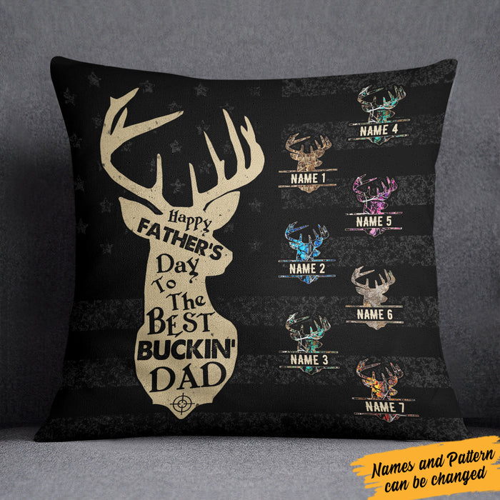 Personalized Hunting Dad Grandpa Fathers Day Pillow AP175 30O36 (Insert Included) 1