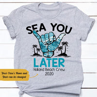 Personalized Beach Crew White T Shirt JN253 95O58 thumb 1