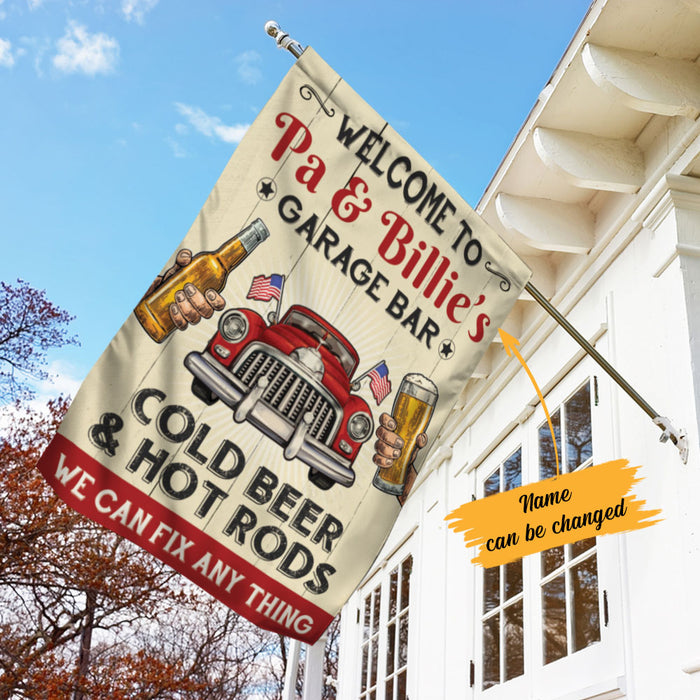 Personalized Garage We Can Fix Anything Flag AG171 67O58 1