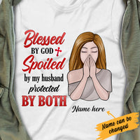 Personalized Wife Blessed By God Couple T Shirt JN106 87O34 thumb 1