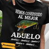 Personalized Dad Grandpa Fishing Spanish Papá Abuelo Pesca  T Shirt AP53 95O36 1