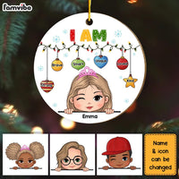 Personalized Christmas Gift For Granddaughter I Am Kind Circle Ornament 30140 thumb 1