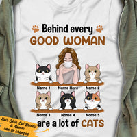 Personalized Cat Good Woman T Shirt MR162 26O36 thumb 1