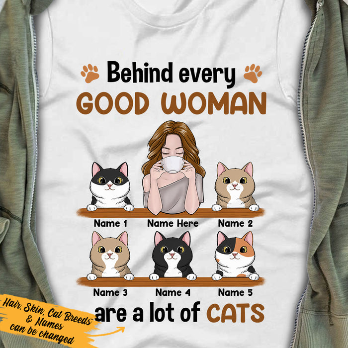 Personalized Cat Good Woman T Shirt MR162 26O36 1
