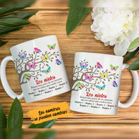 Personalized Spanish Mamá Abuela Butterfly Tree Mom Grandma Mug AP81 65O58 thumb 1