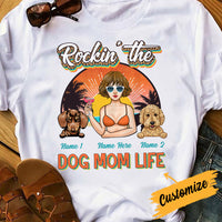 Personalized Beach Dog Mom T Shirt JL24 26O34 thumb 1