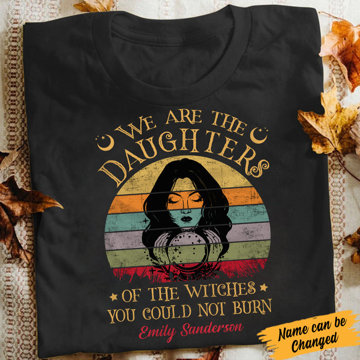 Personalized Halloween We Are The Daughters Of The Witch T Shirt AG262 87O34 1