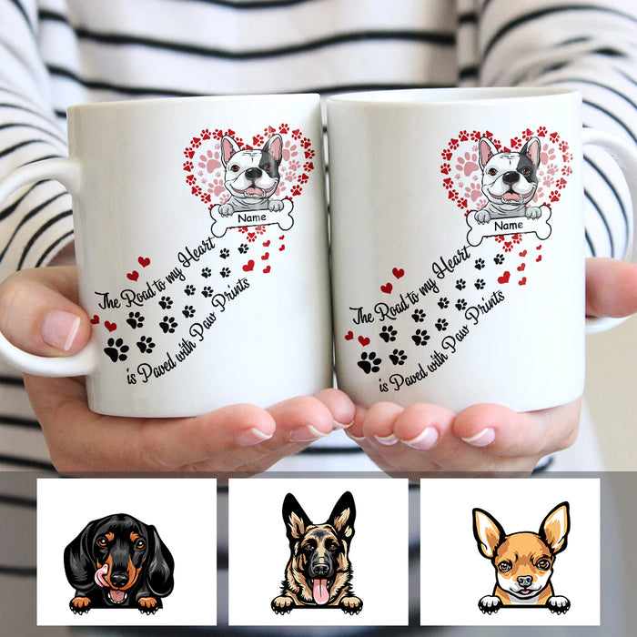Personalized Dog Road To My Heart Mug JR231 95O47 1