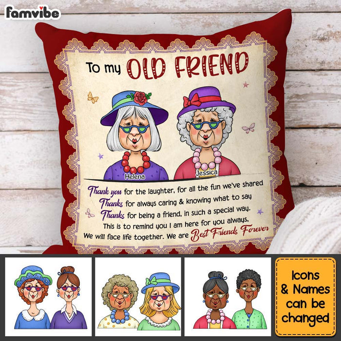 Personalized Friend Gift Thank You For The Laughter Pillow 31350 1