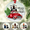 Personalized Dog Memorial Red Truck Christmas  Ornament OB223 85O60 1