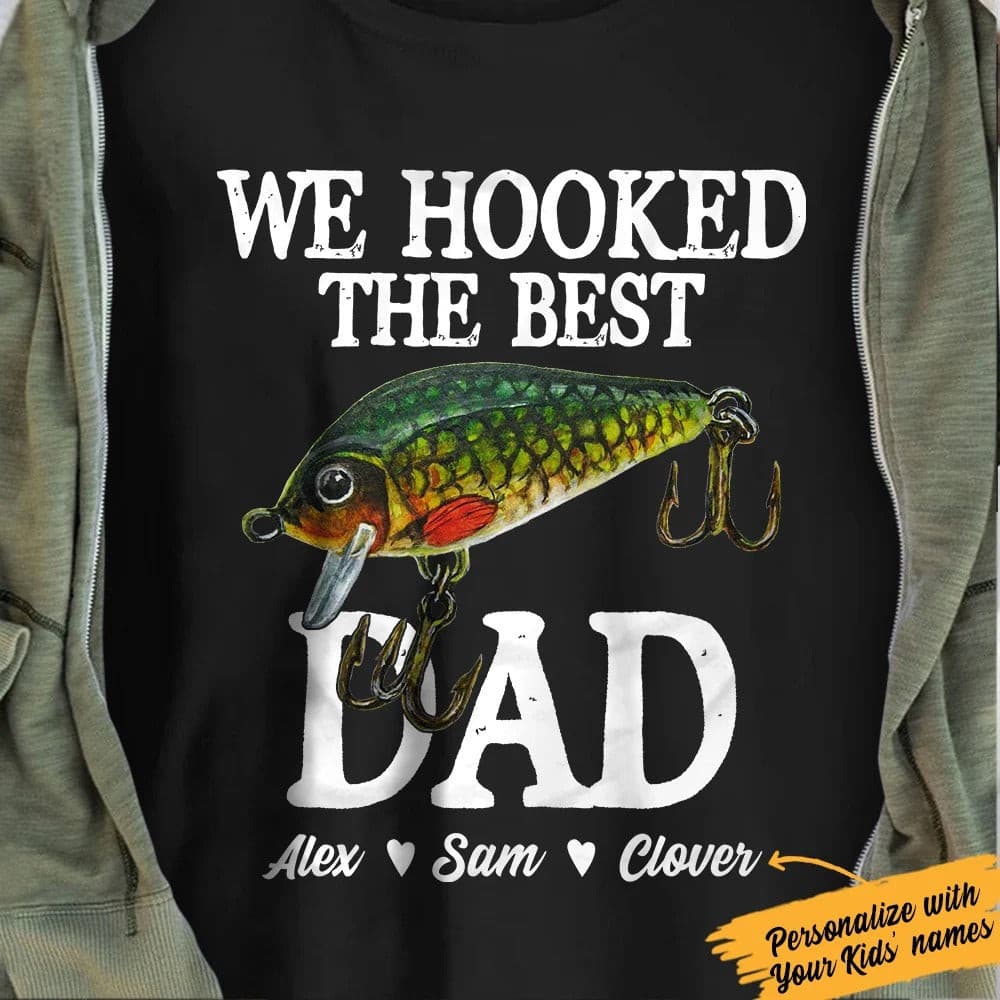 Personalized Dad Fishing  T Shirt MY151 95O36