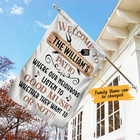 Personalized Patio Gardening Garden Flag JN252 85O58 thumb 1