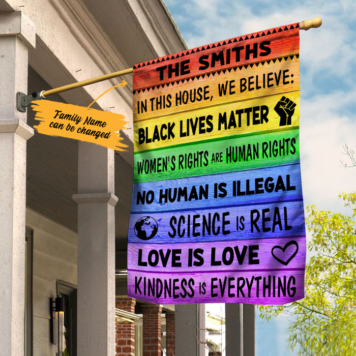 Personalized In This House Human Rights Flag AG211 87O36 1