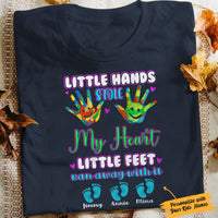 Personalized Grandparents Little Feet T Shirt JN161 81O34 thumb 1