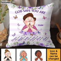 Personalized Gifts For Grandma God Says You Are Pillow 31481 thumb 1