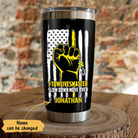 Personalized Tow Truck Steel Tumbler JN151 87O65 thumb 1