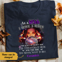 Personalized Halloween Witch Three Sides T Shirt JL171 95O58 thumb 1